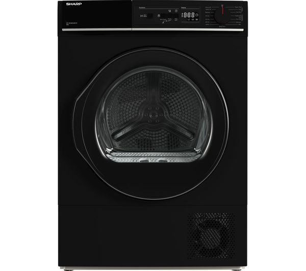 SHARP KD-NHA8S6GB1D-EN 8 kg Heat Pump Tumble Dryer - Black