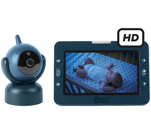 An image of BABYMOOV Yoo Master+ 5" HD Motorised Baby Video Monitor - Blue