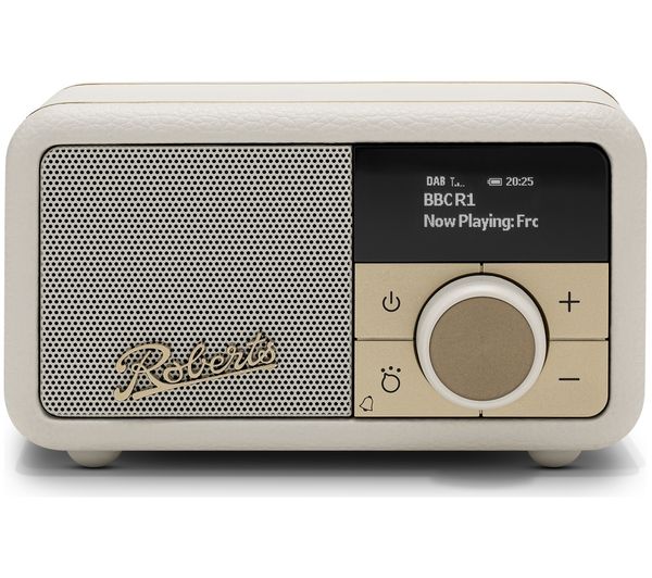 An image of ROBERTS Revival Petite 2 DAB+/FM Retro Bluetooth Radio - Pastel Cream