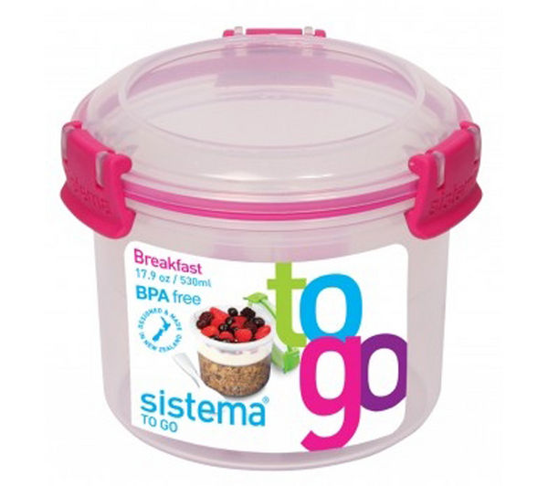 SISTEMA Round 0.53-litre Breakfast to Go Pot