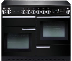 RANGEMASTER Professional+ 110 Electric Ceramic Range Cooker - Black & Chrome