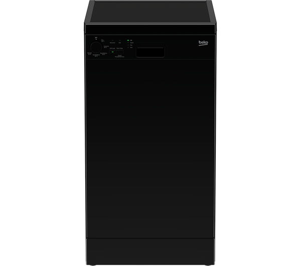 BEKO DFS05010B Slimline Dishwasher - Black, Black