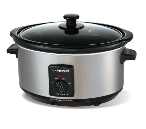 MORPHY RICHARDS 48709 Slow Cooker - Stainless Steel, Stainless Steel