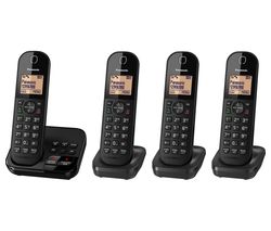 KX-TGC424EB Cordless Phone with Answering Machine - Quad Handsets