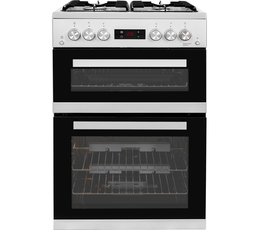 BEKO XDDF655S 60 cm Dual Fuel Cooker – Silver, Silver