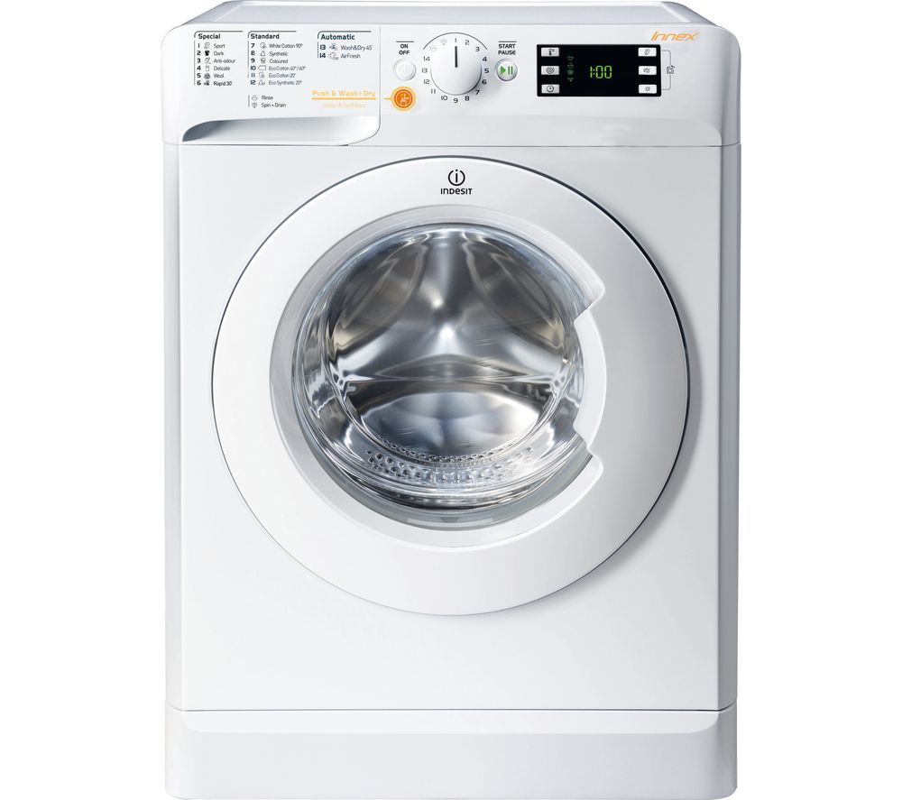 INDESIT Innex XWDE 1071681X W 10 kg Washer Dryer - White, White