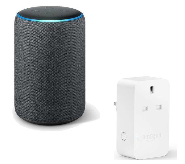 AMAZON Echo Plus Charcoal & Smart Plug Bundle, Charcoal