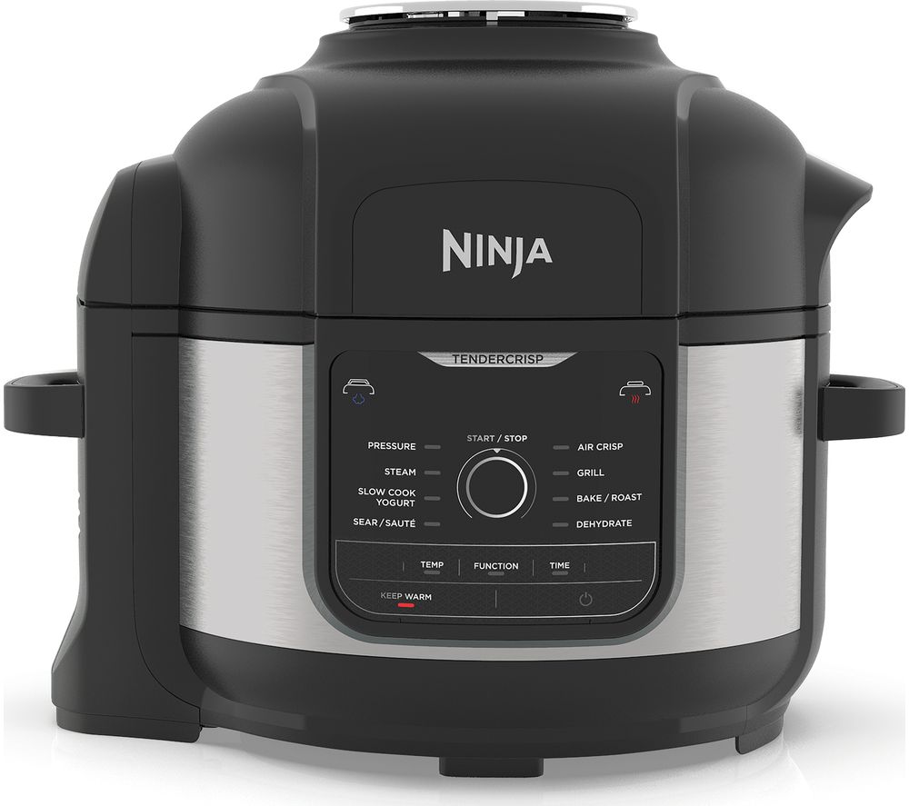 NINJA Foodi Max OP350UK Multi Pressure Cooker & Air Fryer - Black & Silver, Black