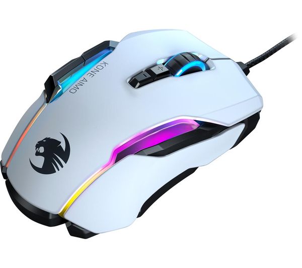 Buy Roccat Kone Aimo Rgb Optical Gaming Mouse White Free Delivery Currys