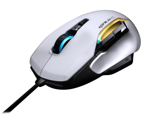 Buy Roccat Kone Aimo Rgb Optical Gaming Mouse White Free Delivery Currys