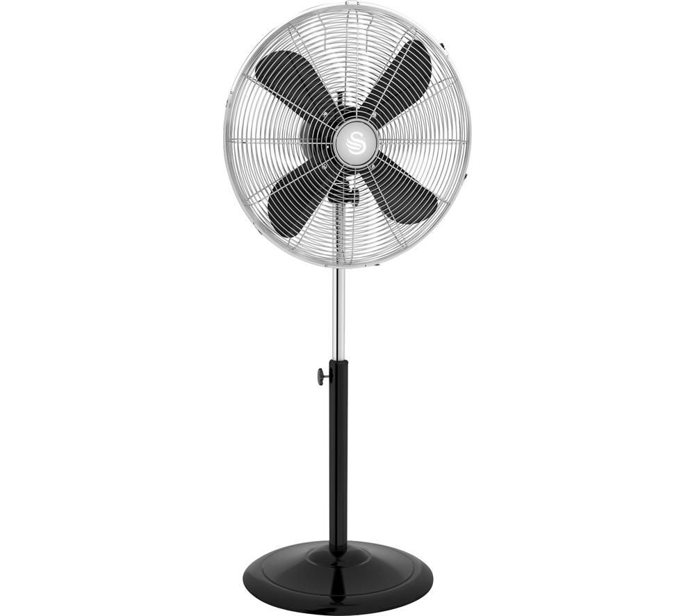 SWAN Retro SFA12610BN 16” Pedestal Fan - Black
