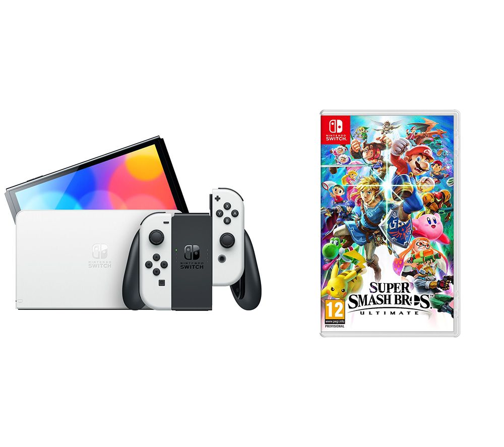 Super Smash Bros Ultimate Bundle Media Markt NINTENDO Switch OLED White & Super Smash Bros. Ultimate Bundle Fast