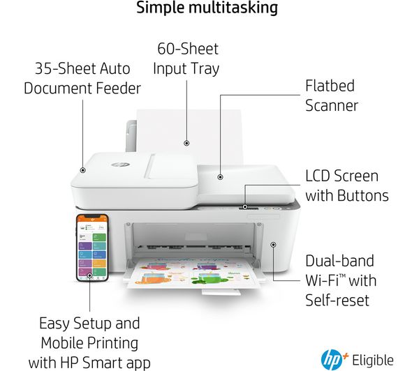 26Q90B687 HP DeskJet 4120e AllinOne Wireless Inkjet Printer