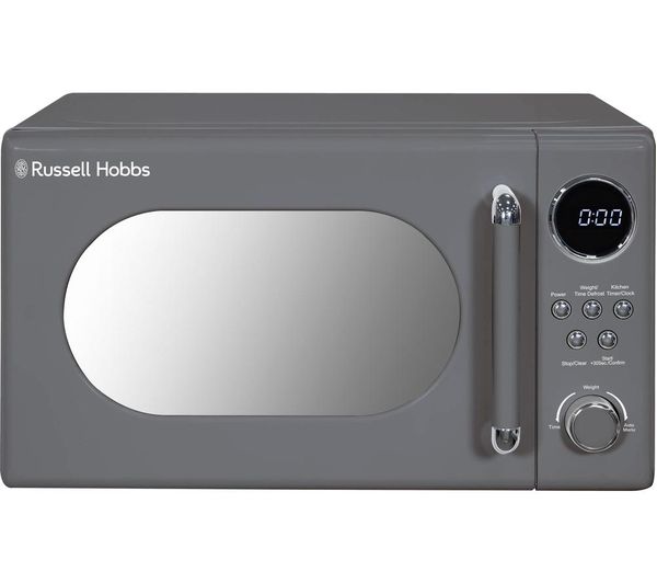 Russell Hobbs Retro Rhm2044g Compact Solo Microwave Grey