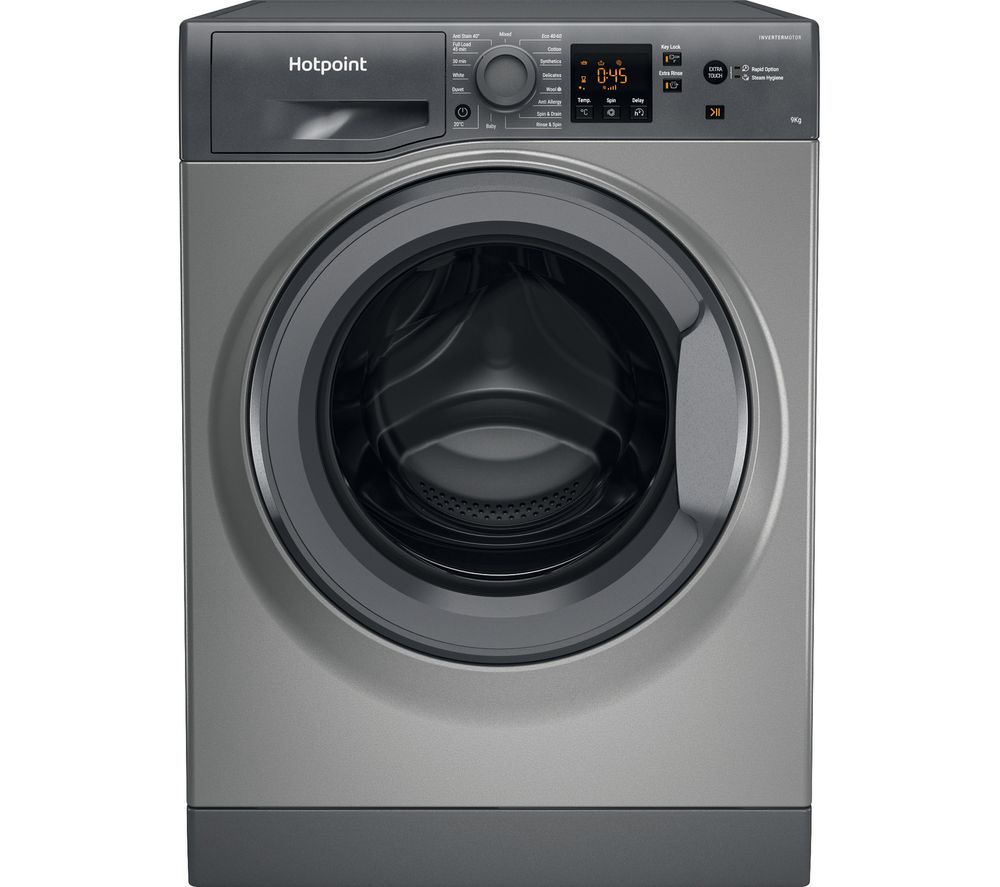 Hotpoint Nswr 965c Gk Uk N 9 Kg 1600 Spin Washing Machine Graphite Fast Delivery Currysie