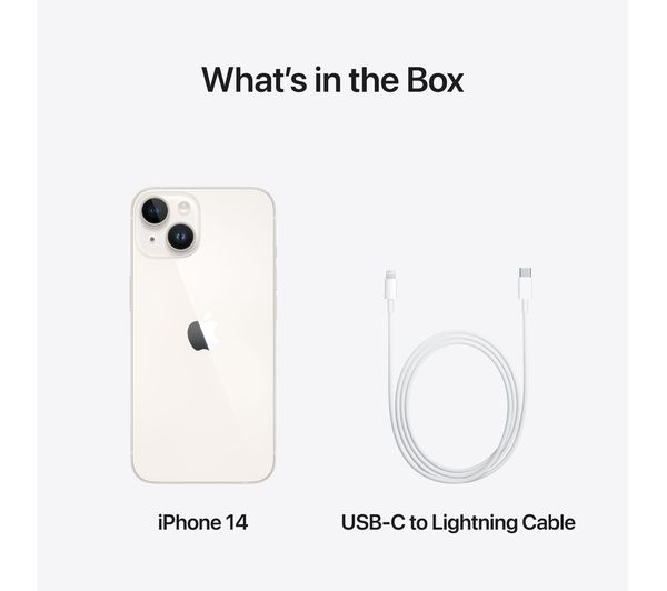 MPW43ZD/A - APPLE iPhone 14 - 256 GB, Starlight - Currys Business