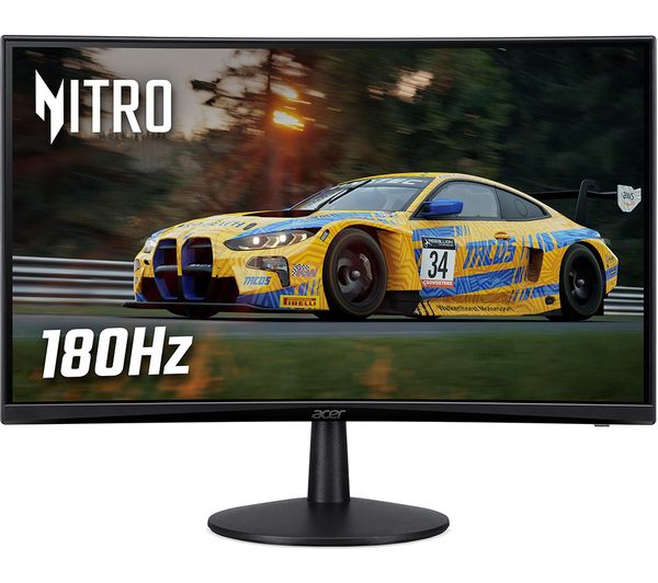 Acer Nitro Ed240qs3bmiipx Full Hd 236” Curved Va Lcd Gaming Monitor Black