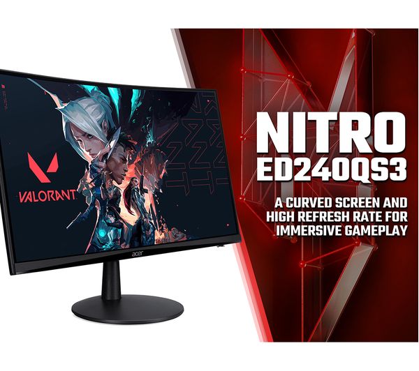 ACER Nitro ED240QS3bmiipx Full HD 23.6” Curved VA LCD Gaming