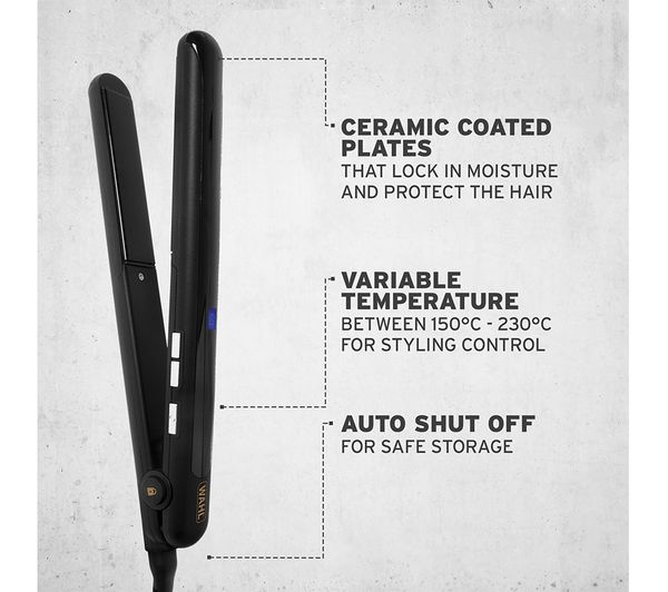 WAHL ZX866 Afro Hair Straightener - Black - ZX866 - Currys Business