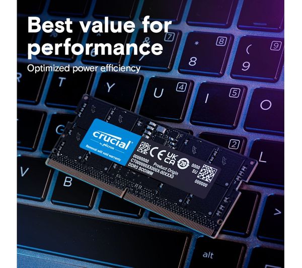 CRUCIAL DDR5 4800 MHz Laptop RAM - 16 GB - 000000000007324883