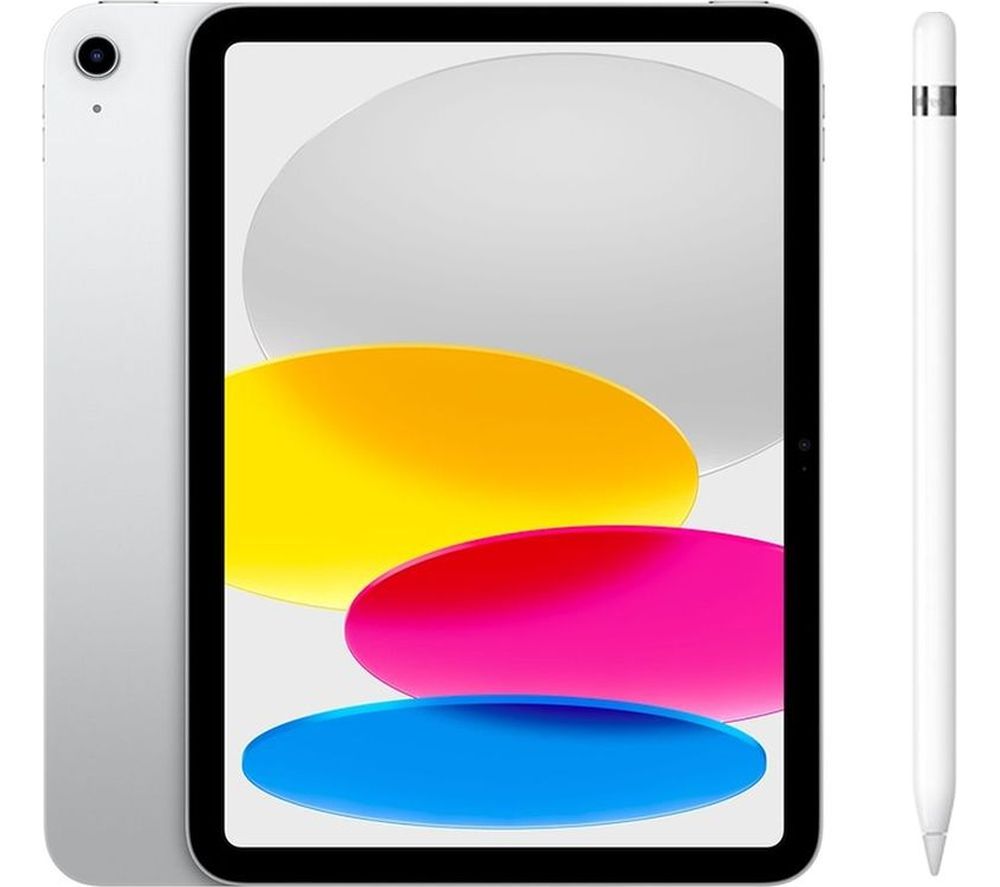 10.9” iPad Cellular (2022, 256 GB, Silver) & Pencil (1st Generation) Bundle