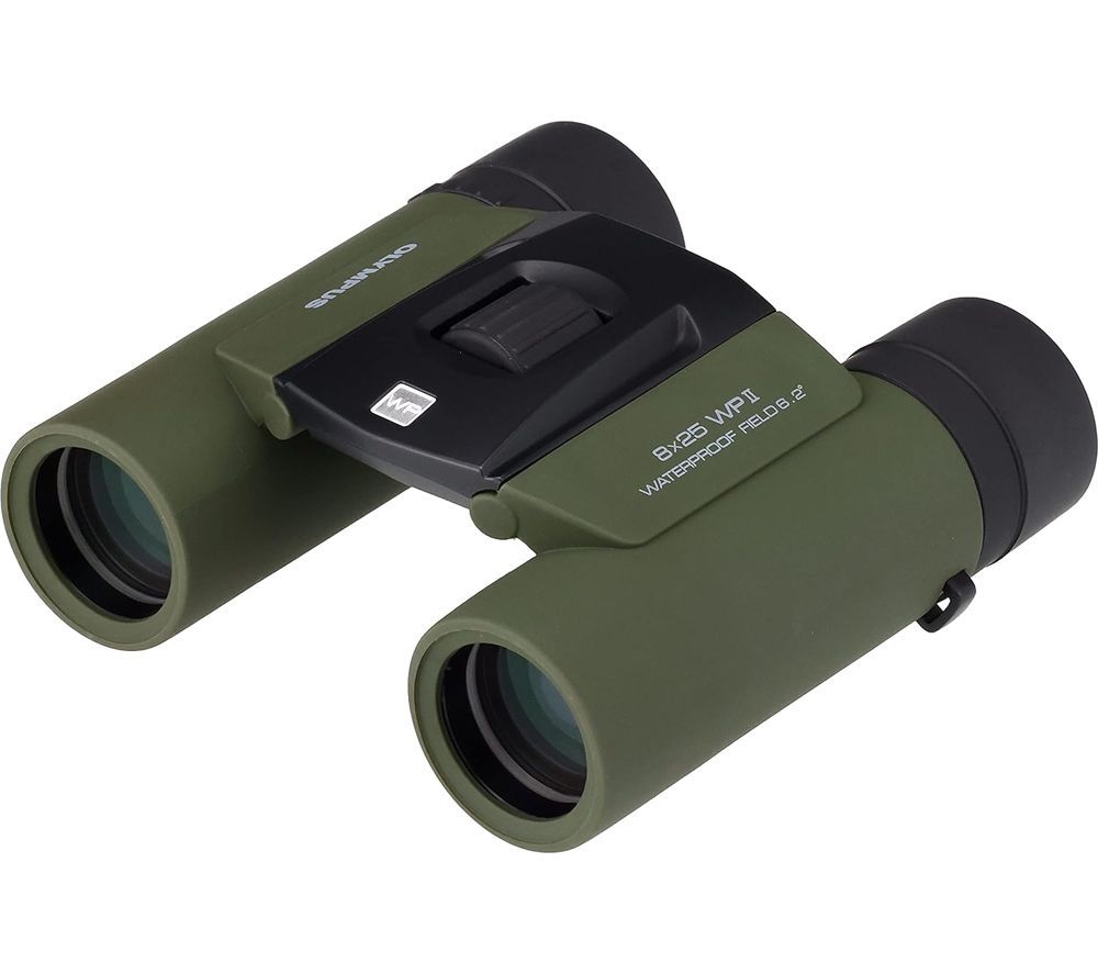 WP II 8 x 25 mm Roof Prism Binoculars - Forest Green