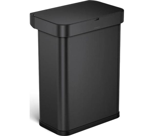 Simplehuman St2042 58 Litre Rectangular Bin Matte Black