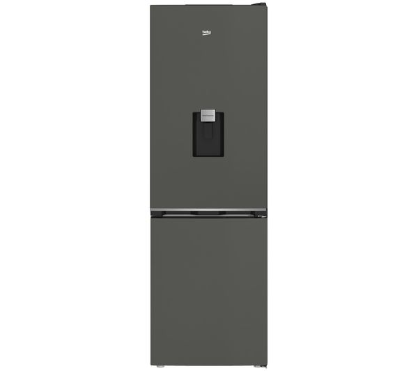 An image of BEKO HarvestFresh AeroFlow CNA4686DVG 60/40 Fridge Freezer - Grey