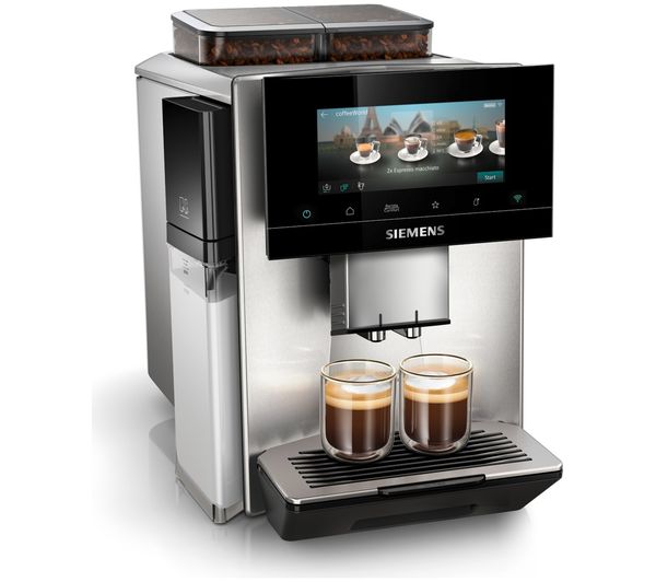 An image of SIEMENS TQ927GZ3 EQ900 Plus iAroma Smart Bean to Cup Coffee Machine - Stainless Steel