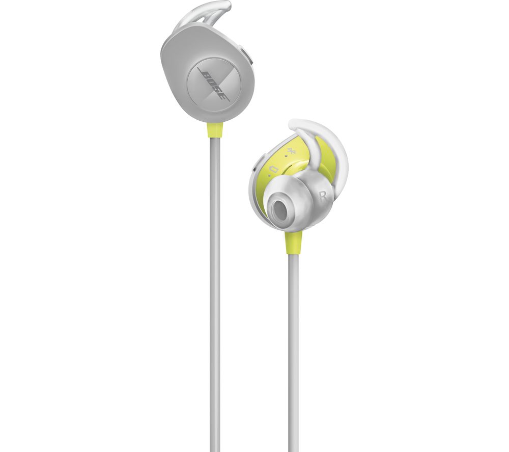 BOSE SoundSport Wireless Bluetooth Headphones – Black & Yellow, Black