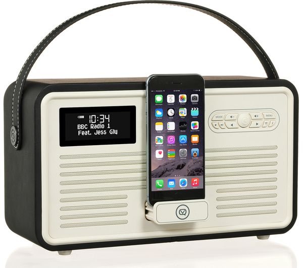 VQRETROMKIIBKCON VQ Retro Mk II Portable DAB+/FM Bluetooth Clock