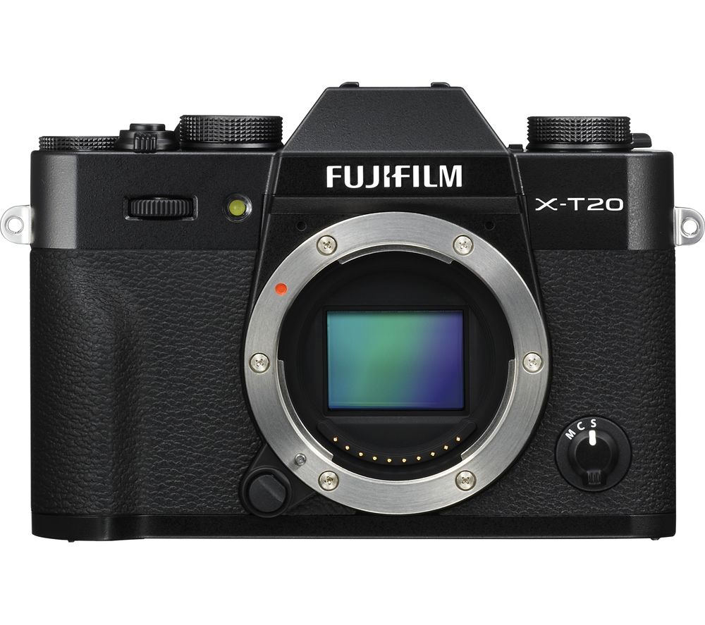 FUJIFILM X-T20 Mirrorless Camera – Black, Body Only, Black