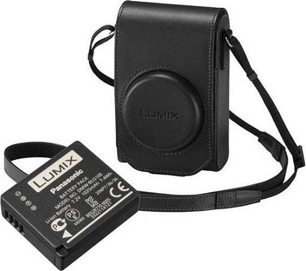 PANASONIC TZ100KIT-LE-K Case & Battery Kit - Black, Black