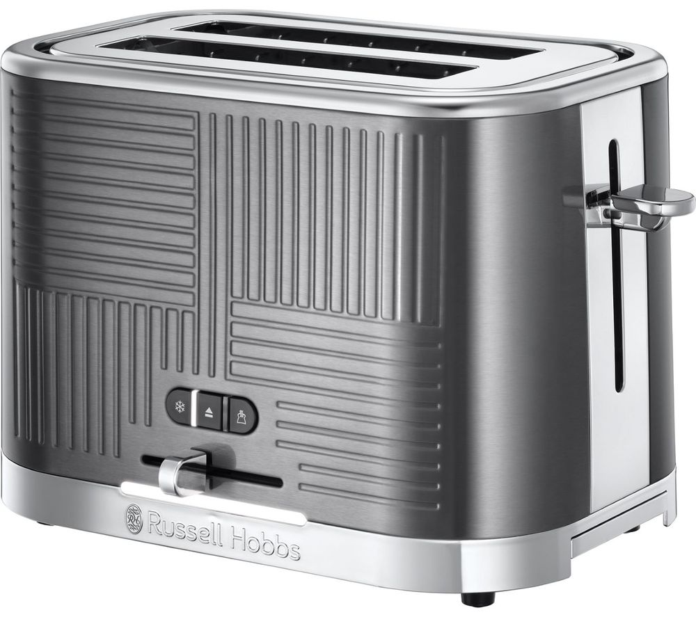 RUSSELL HOBBS Geo Steel 2-Slice Toaster