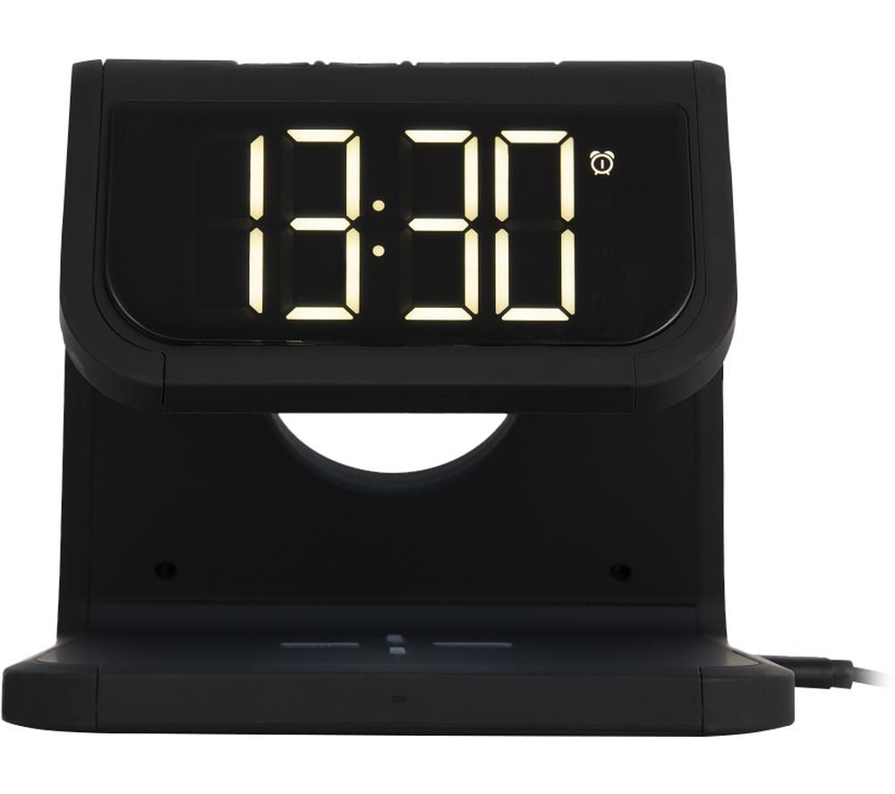 AKAI A58125 Alarm Clock - Black, Black
