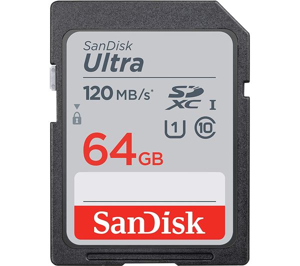 Image of SANDISK Ultra Class 10 SDXC Memory Card - 64 GB