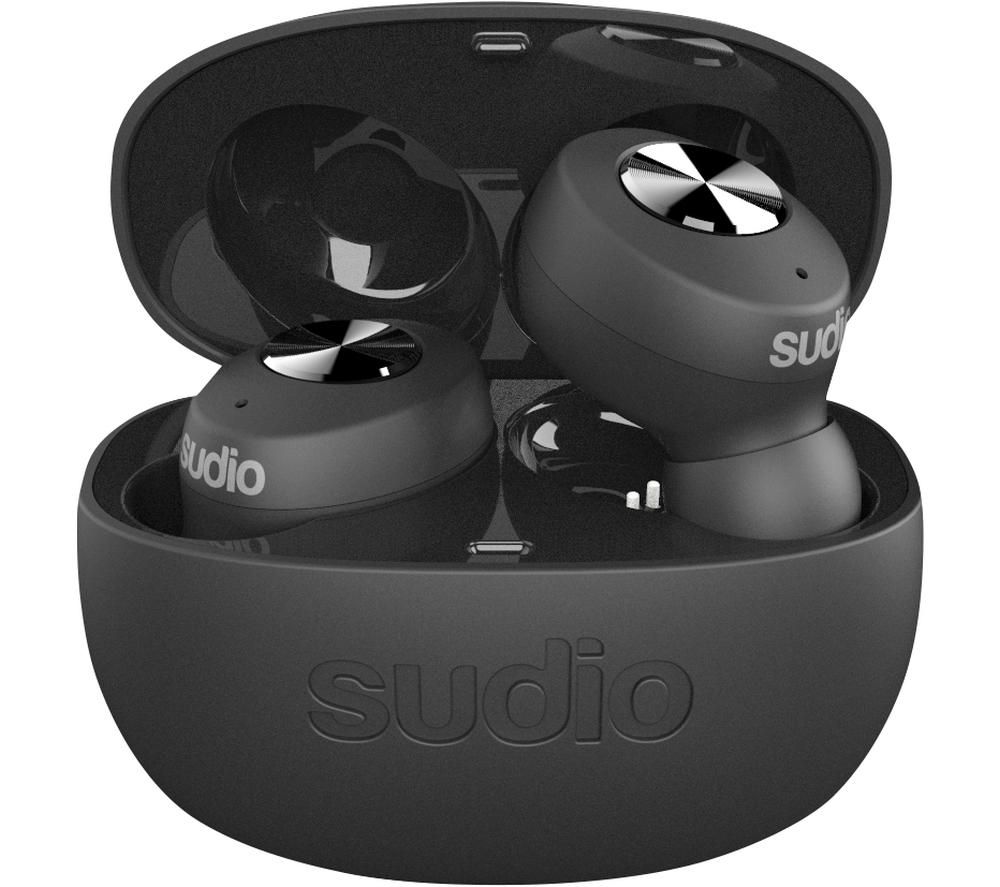 SUDIO TOLV Wireless Bluetooth Earphones - Black, Black