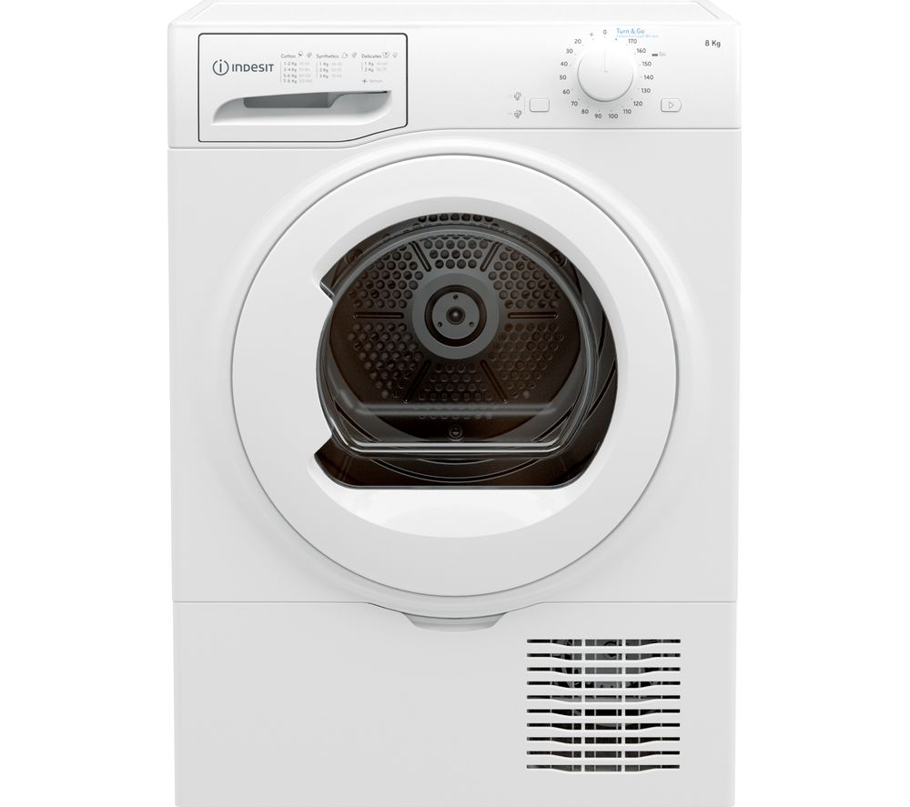 INDESIT I2 D81W UK 8 kg Condenser Tumble Dryer White Fast Delivery
