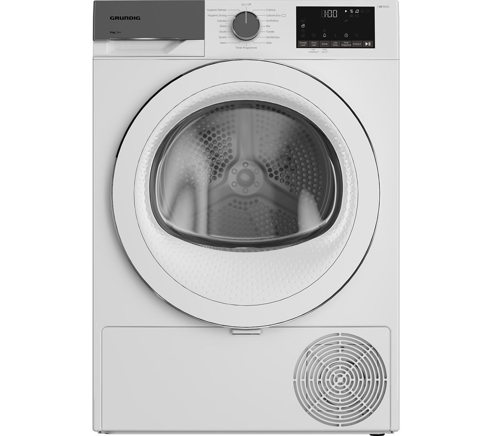 GRUNDIG GT54923CW 9 kg Heat Pump Tumble Dryer - White Fast Delivery ...