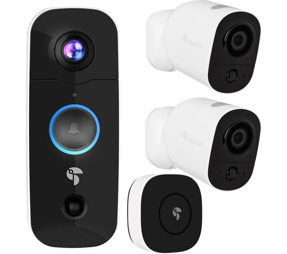 B2200WOC Wireless Video Doorbell with Chime & Full HD 1080p WiFi Security 2-Camera Bundle