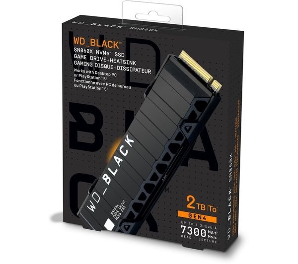 WD _BLACK SN850X M.2 Internal SSD with Heatsink - 2 TB