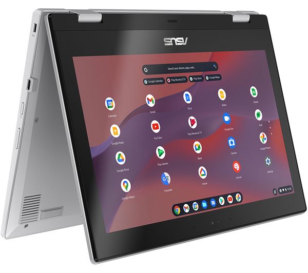 Image of ASUS CX1 11.6" 2 in 1 Chromebook - Intel® Celeron®, 64 GB eMMC, Silver
