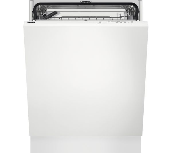 Zanussi Airdry Zdln1522 Full Size Fully Integrated Dishwasher White