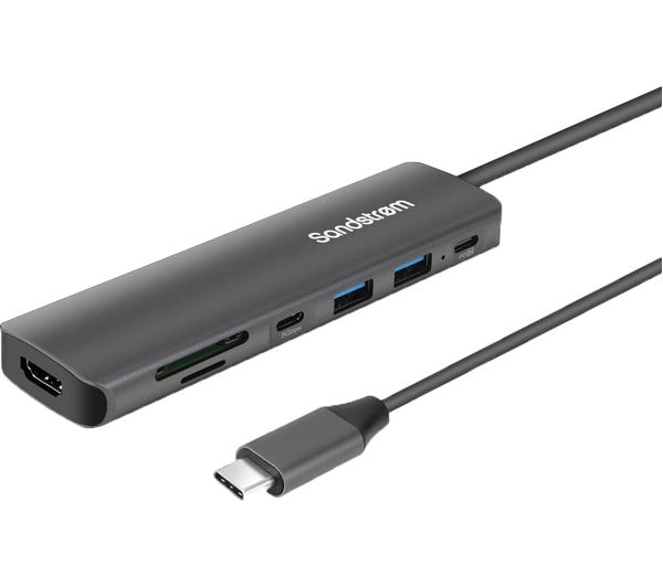 Image of SANDSTROM S7IN1CA25 7-port USB Type-C Connection Hub
