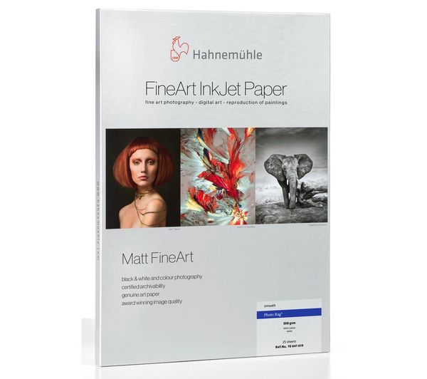 An image of HAHNEMUEHLE Digital FineArt Photo Rag A4 Matte Photo Paper - 25 Sheets