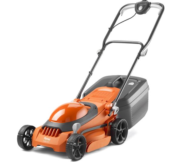 Flymo Easimow 340r Corded Rotary Lawn Mower Orange Grey