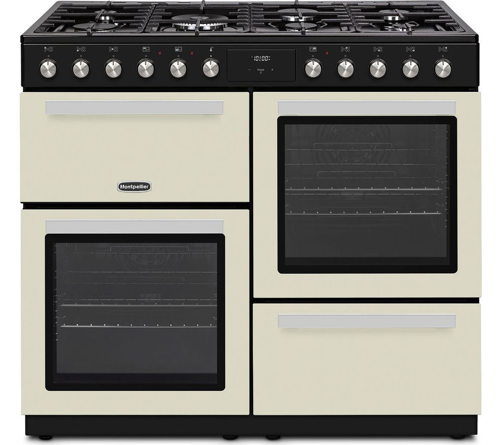 MDFRC100C 100 cm Dual Fuel Range Cooker - Cream & Chrome