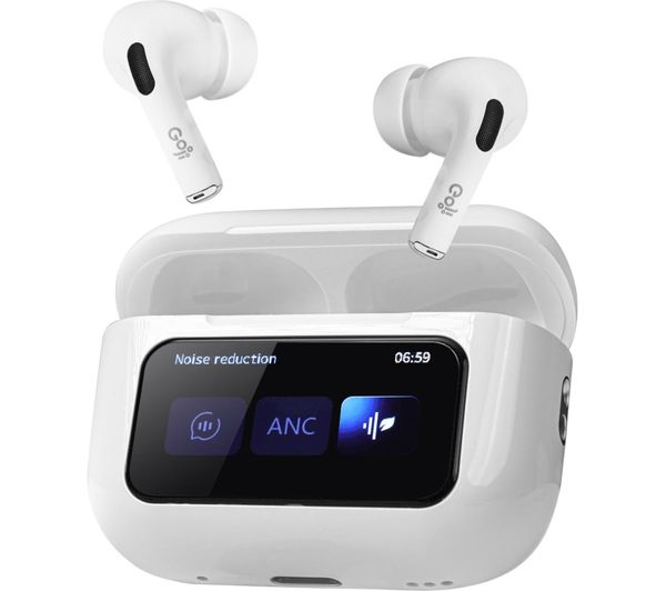 Goji Gtstwsw25 Wireless Bluetooth Noise Cancelling Earbuds White Goji Gtstwsw25 Wireless Bluetooth Noise Cancelling Earbuds White