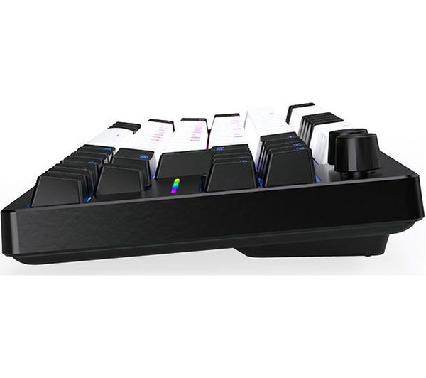 QPAD Loop 65 Model 1 Gasket Mechanical Gaming Keyboard - Black & White ...