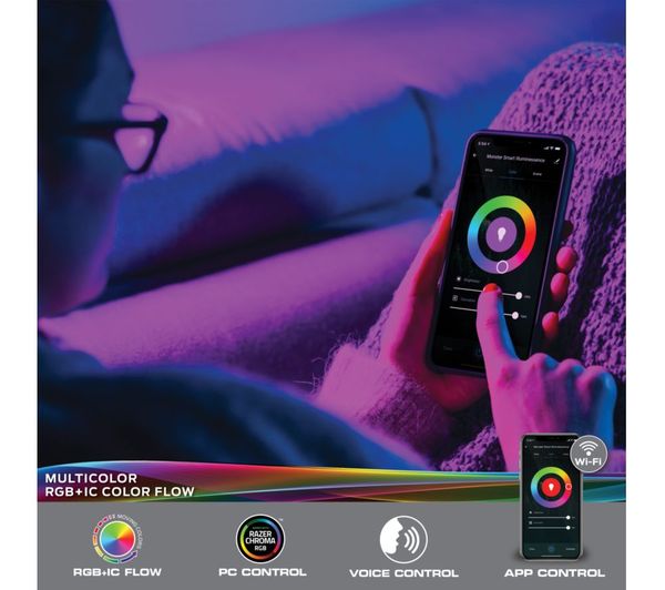 MONSTER Smart llluminessence RGB+IC LED Flow Light Strip - 2 m / 6.5 ft ...